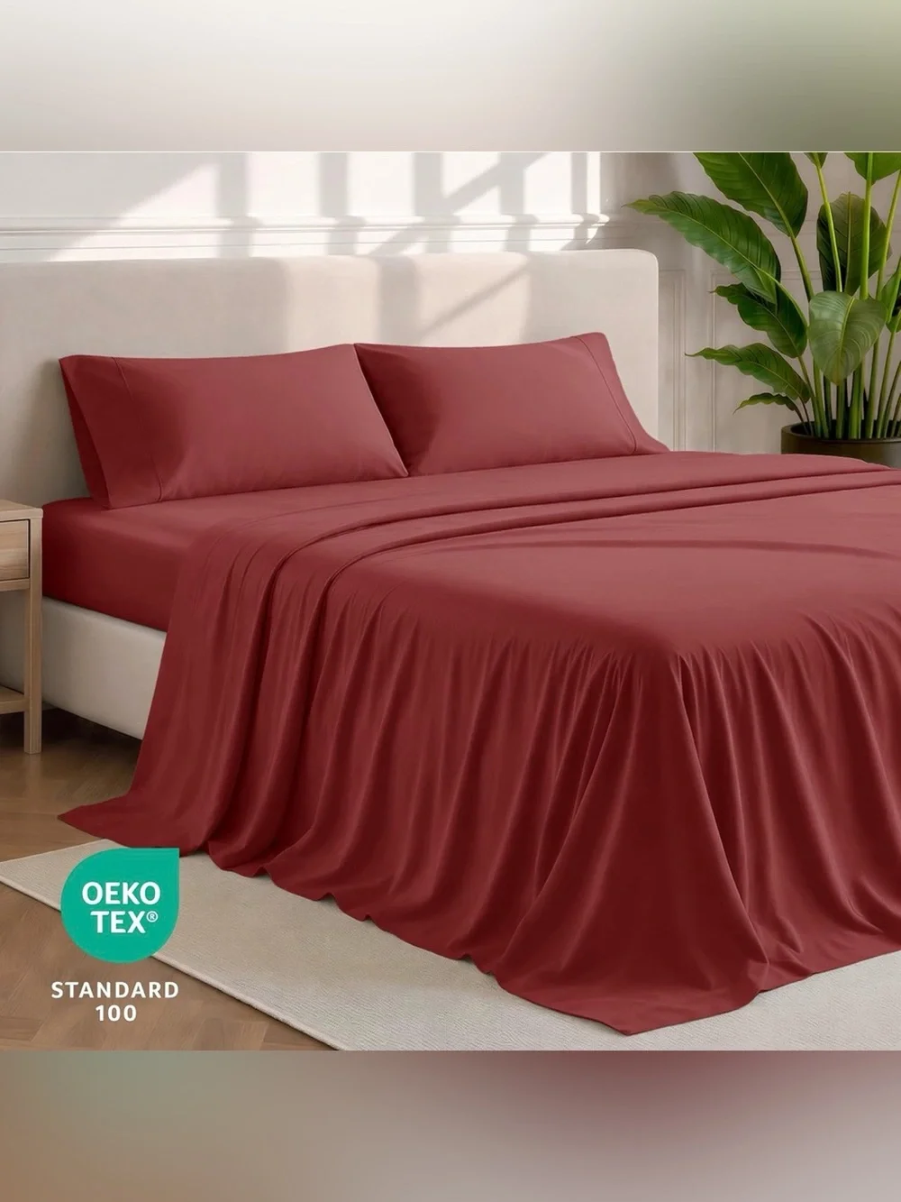 NEW Bare Home King Sheet Set 1800 Ultra-Soft Microfiber King Bed Brushed Comfort